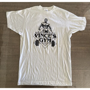 Vince's Gym Rare Vintage T shirt, Vince Gironda, The Iron Guru, Bodybuilder Sz L